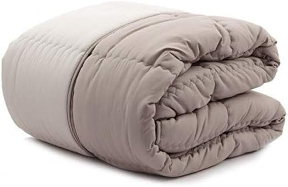Caleffi modern quilt, microfibre, taupe, double bed Naty Shop duvets and quilts