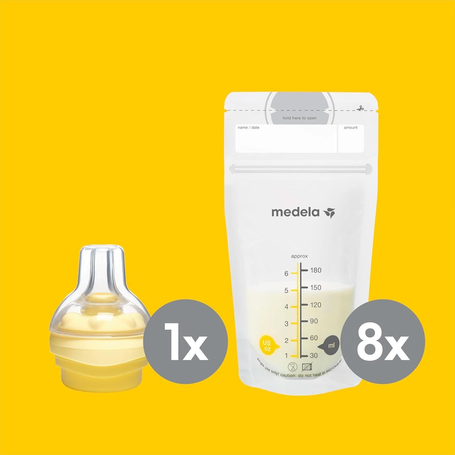 Medela Store & Feed Set | Breast milk storage bottles, Calma teat, breast milk bag | Without BPA Accessories Food and Breastfeeding Bebe Naty Shop
