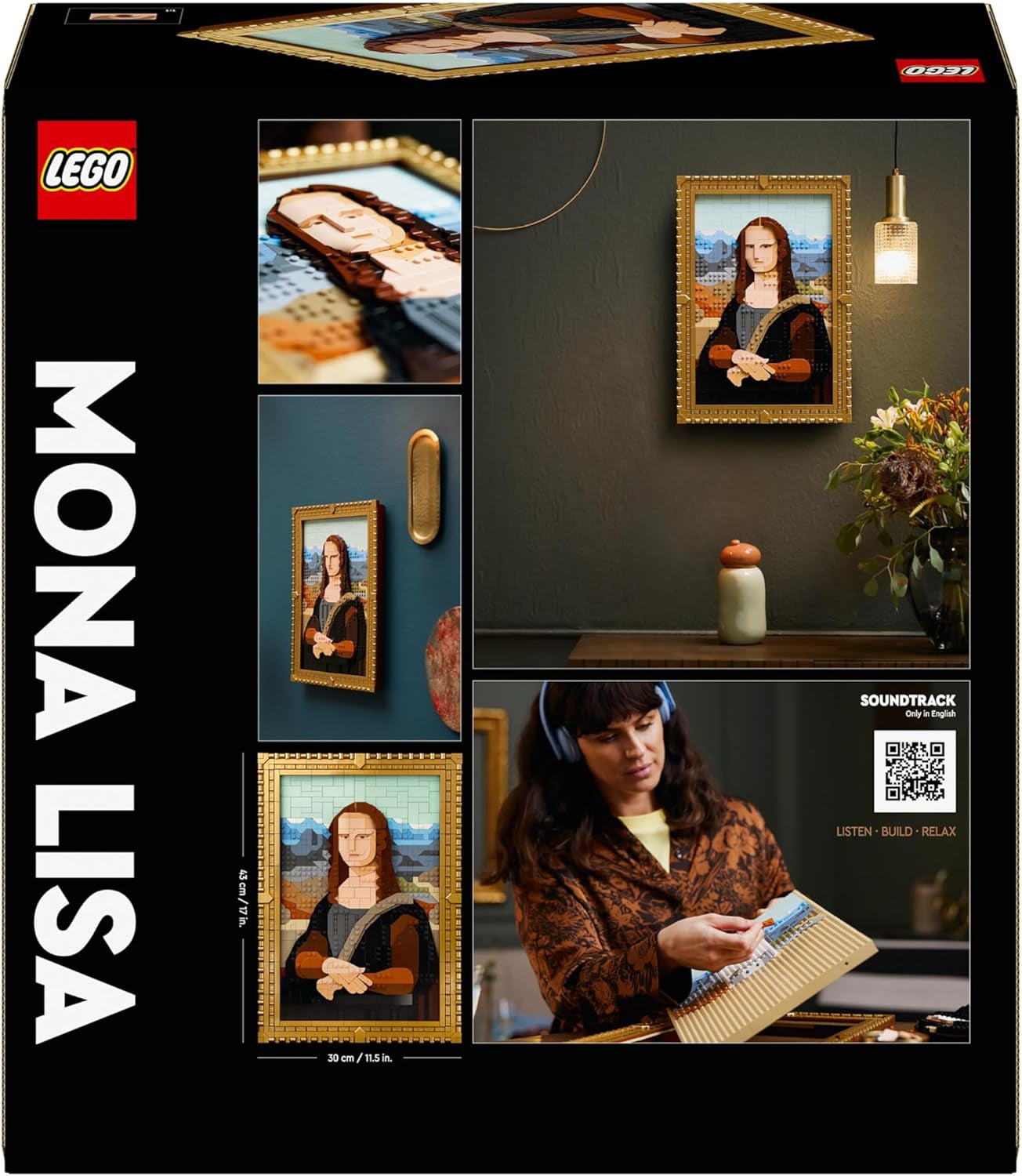 LEGO Art Mona Lisa, Adult Set, Leonardo Da Vinci Painting for Hanging, Creative Activity for Men and Women, Gift for Art Lovers, Italian Renaissance Art 31213 Building Sets Besuche den LEGO-Store