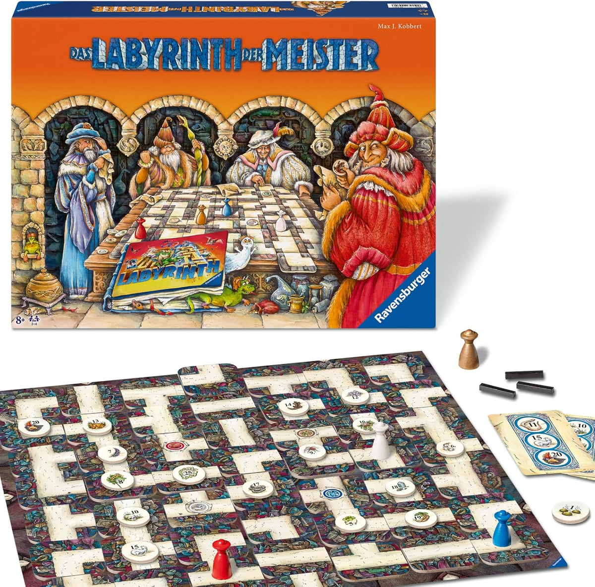 Ravensburger 22474 Maze Masters - The master version of the crazy maze for 2-4 players ages 9 and up