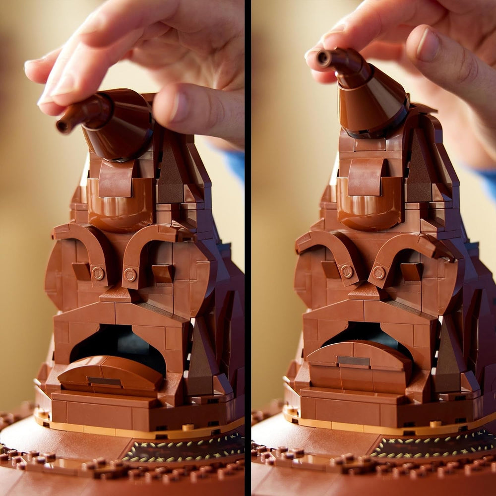 LEGO Harry Potter Talking Hat Hogwarts Model Adult Movie Gift For Women Men Mom Dad With 31 Random Sound Combinations Sorts You Into Your Hogwarts House 76429 Building Sets Besuche den LEGO-Store