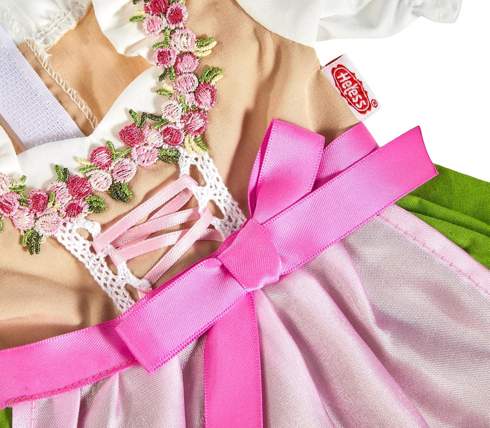 Heless 2113 - Kleid für Puppen, Dirndl Heidi, Größe 35 - 45 cm