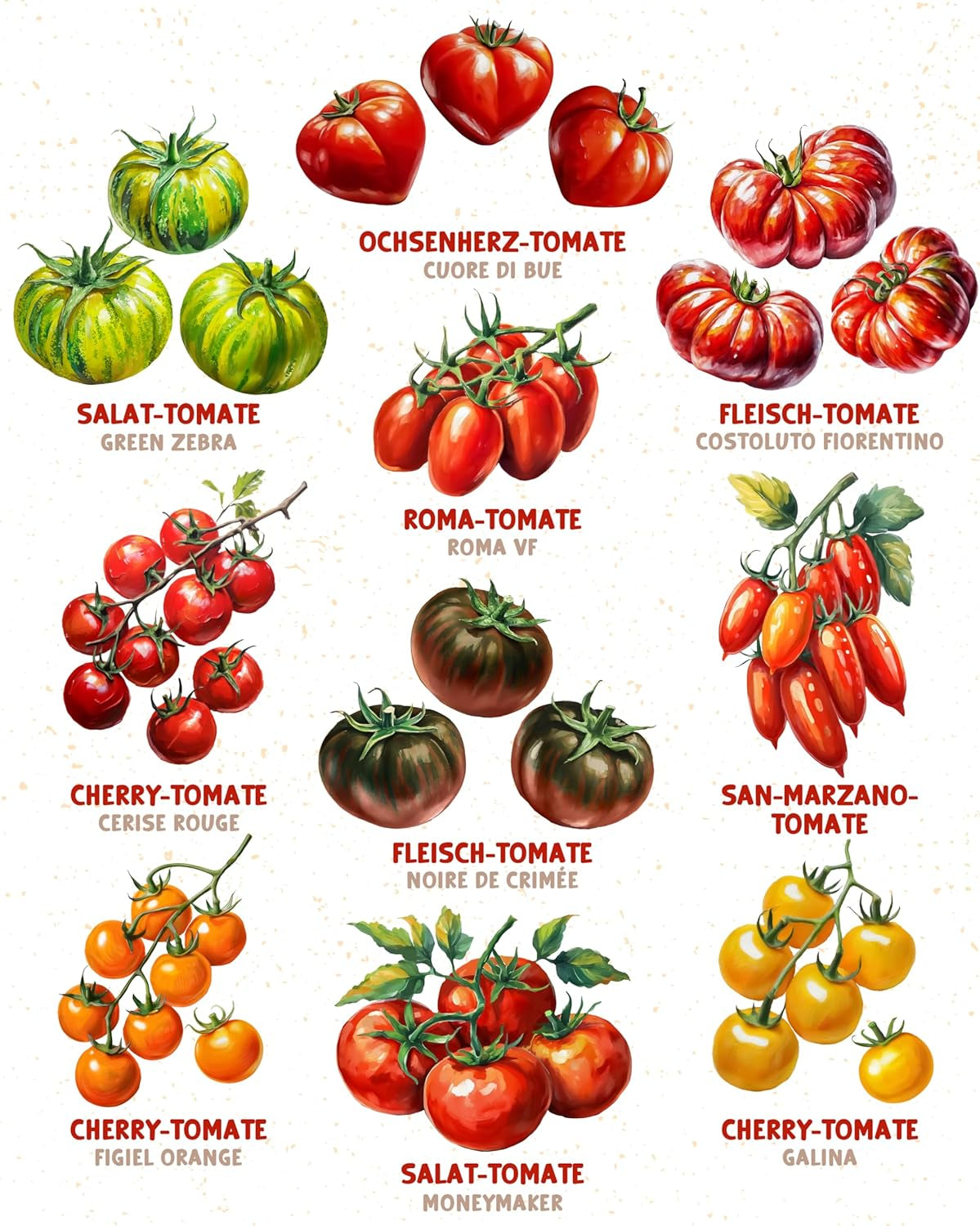 Organic Tomato Seeds in a Set of 10 - 10 Tomato Seeds for Easy Growing in the Garden, Balcony or Raised Bed - Plant Seeds - Seedlings