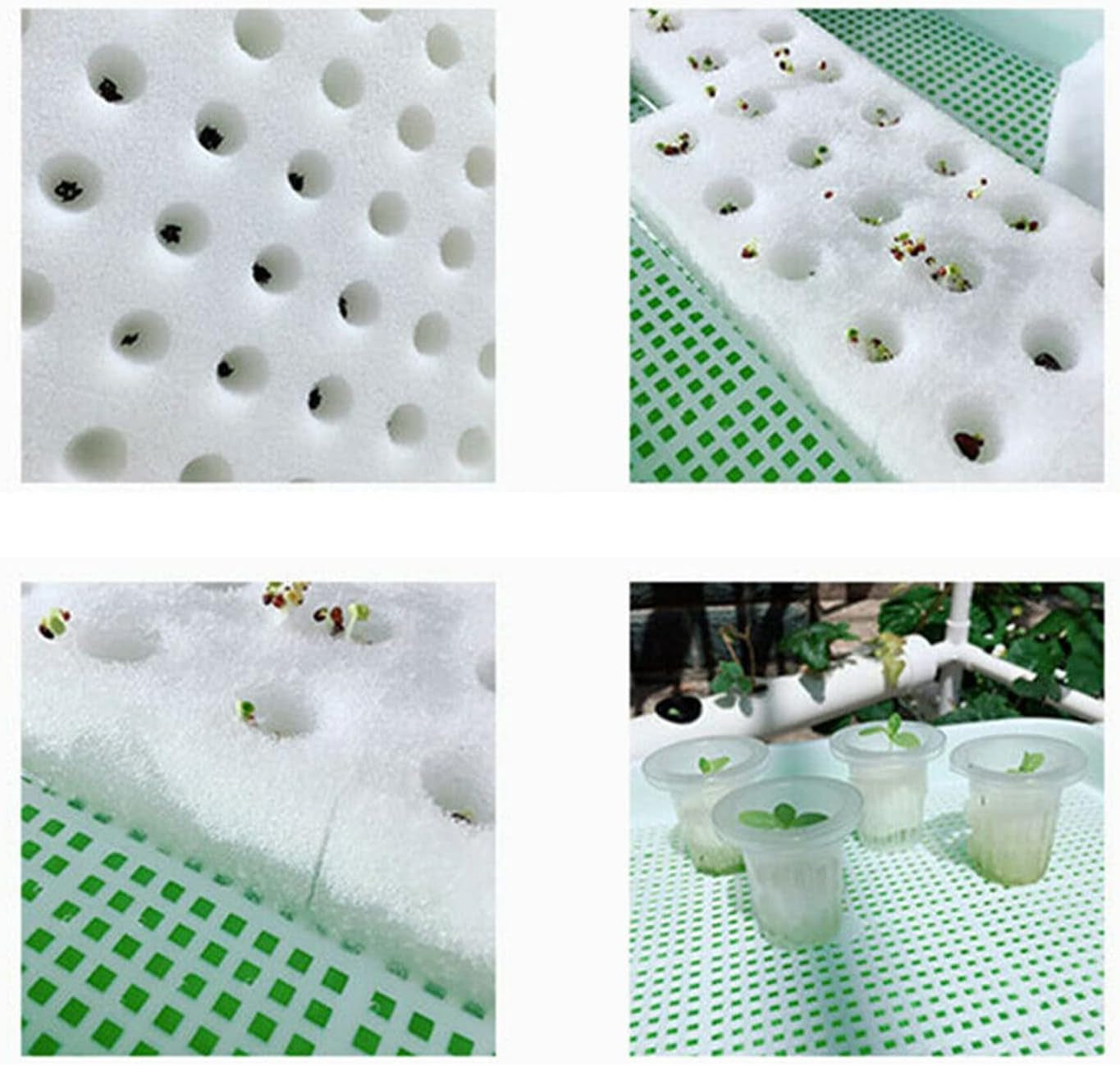 Hydroponic Grow Kit PVC Hydroponic Grow System 2 Layers 72 Holes Hydroponic System Grow Kit Soilless Plant Growing Systems Soilless Hydroponic Grow System In Water