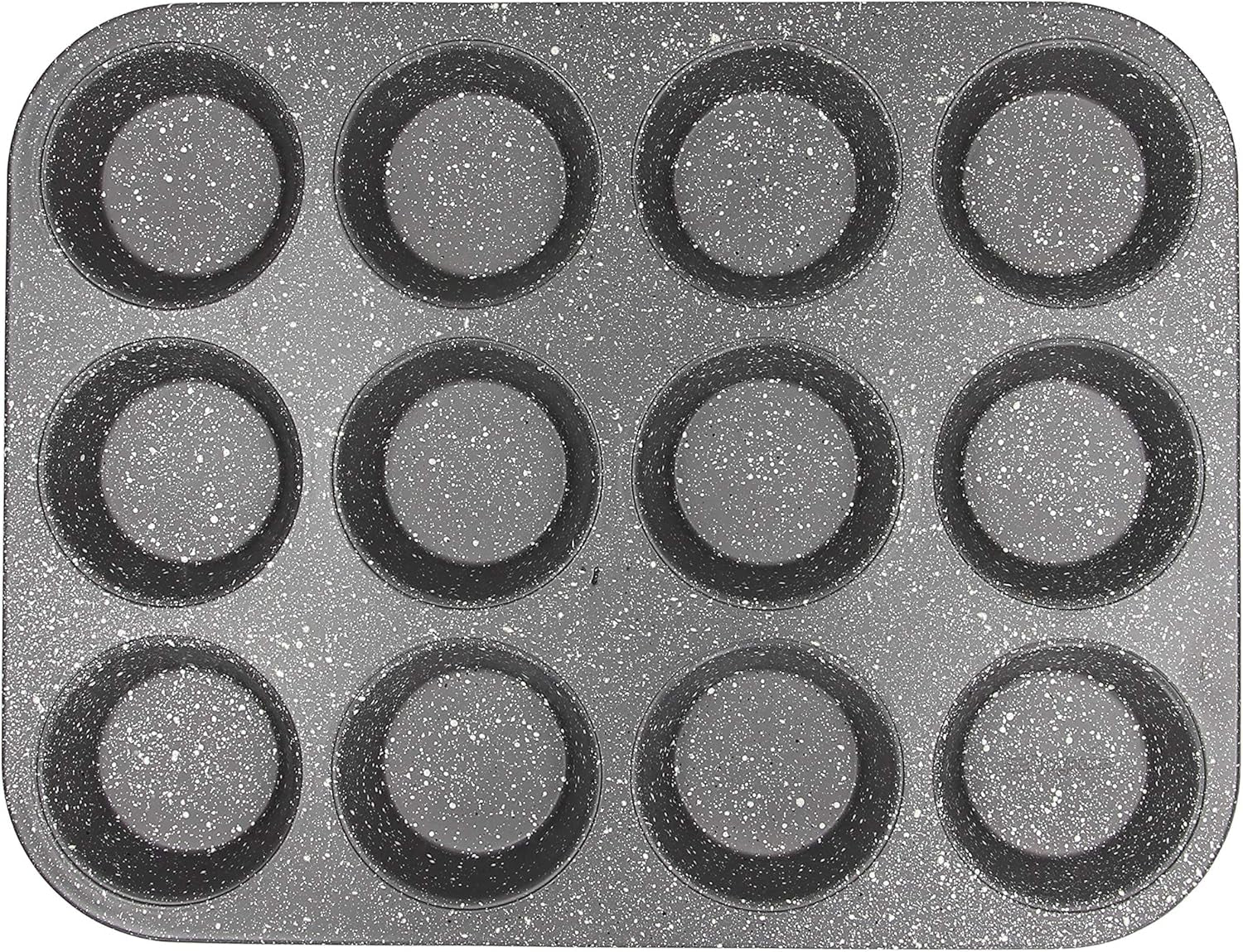 Pure Roq Muffinform Für 12 Muffins, Aluminium, Schwarz Molds and baking trays Naty Shop