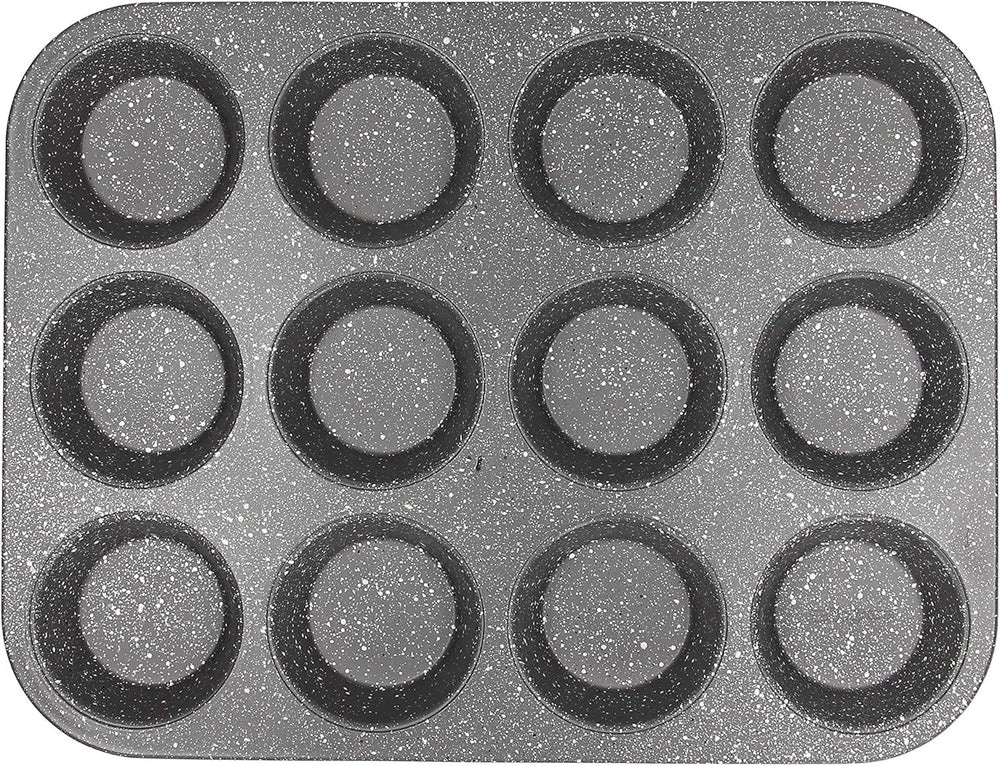 Pure Roq Muffinform Für 12 Muffins, Aluminium, Schwarz Molds and baking trays Naty Shop