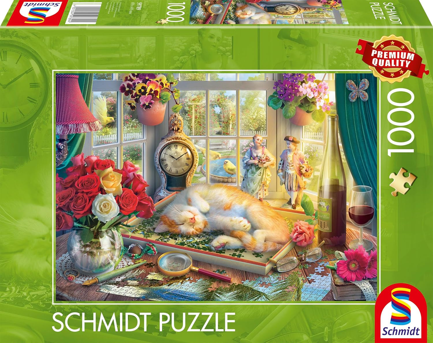 Schmidt Spiele 59789 Puzzle time with the cat, jigsaw puzzle 1000 pieces Puzzle Naty Shop Default title