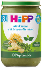 Hipp menus 100% plant-based From 8 / 10 months Mother and Child Naty Shop 220 grams Macaroni with green beans and spinach