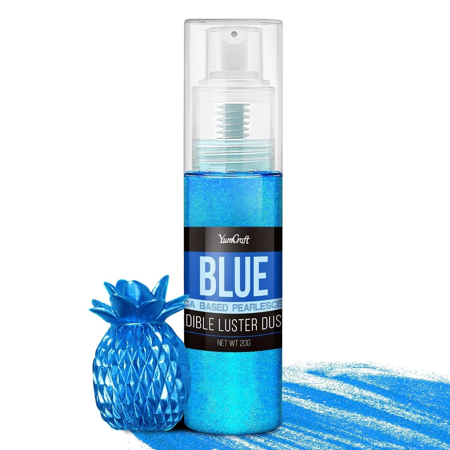 Edible glitter spray, 20 grams Naty Shop Blue