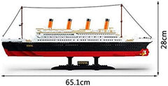 Sluban Klemmbausteine ​​Sluban SL95337, Großer Bausatz (1012 Teile) [M38-B0577], Spielset, Klemmbausteine, Schifffahrt, mit Spielfigur, Titanic, Mehrfarbig