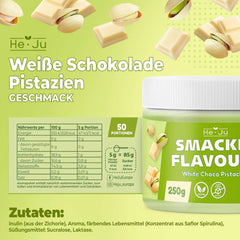 He-Ju, Powder with white chocolate and pistachio flavor, 250 grams Naty Shop Flavors