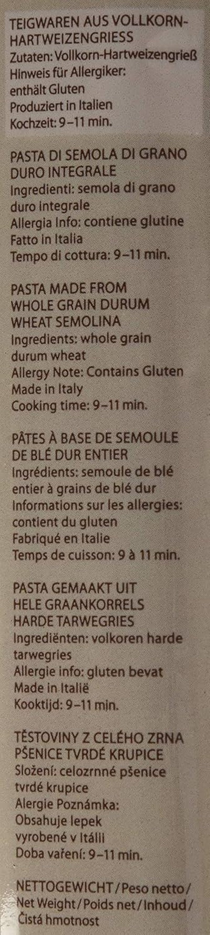 Paste integrale spaghete, 500 g