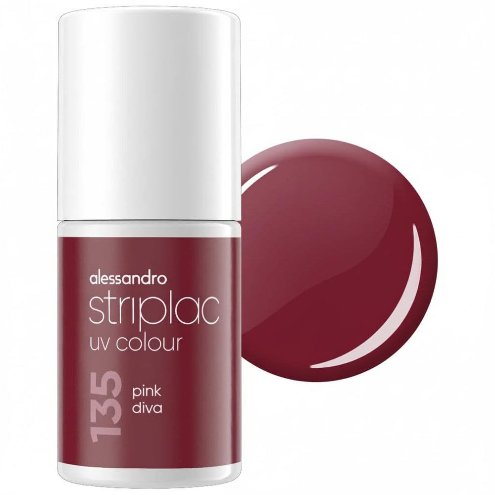 UV nail polish alessandro Striplac Elegant Ruby - Delicate and long-lasting - Easy removal thanks to peel-off removal technology - Vegan and cruelty-free - 8 ml