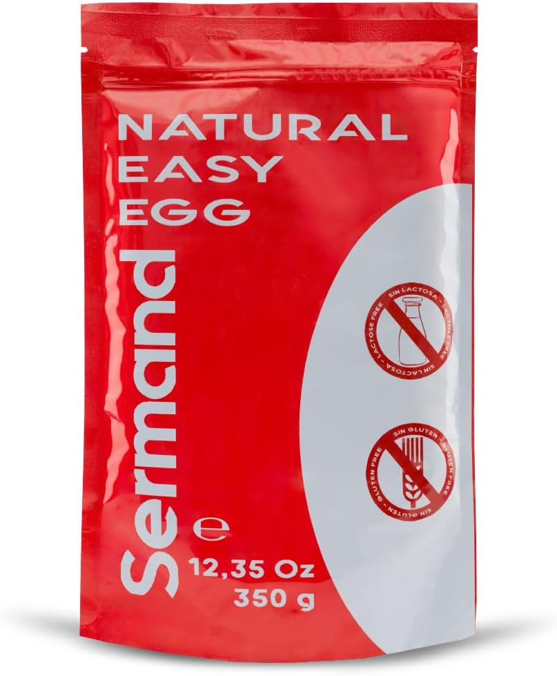 Eiklarpulver (350g) | Getrocknetes Eiklar Pulver | Eialbumin für Backen & Kochen | Ohne Zusatztoffe | Lactose-free Zip-Bag Packaging