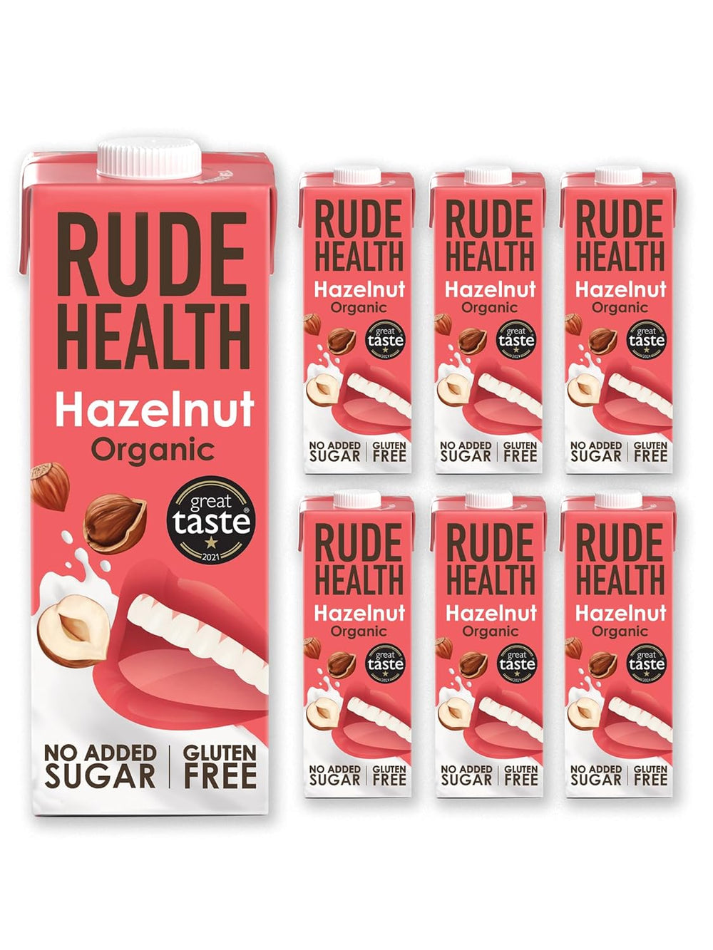 Rude Health 6 x 1 Liter Bio-Cashew-Drink, 100% natural Bio-Getränk, glutenfrei, ungesüßt, preisgekrönt, gesund & vegan, 100% recycelbare Verpackung