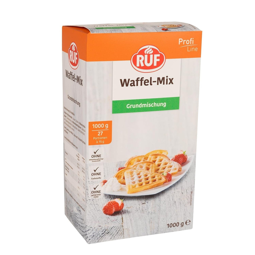 RUF Rührkuchen Backmischung, Nur Wasser & Öl Zugeben, Rezeptur Für Blechkuchen, Kastenkuchen, Muffins, Gugelhupf Und Tortenböden, 1X1000G Mixture for baking and cooking Naty Shop Wafelteig 1 Kg (1Er Pack)