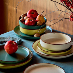 Ardenne, Geschirrset 18 Teile für 6 Personen, Porzellan, multicolor