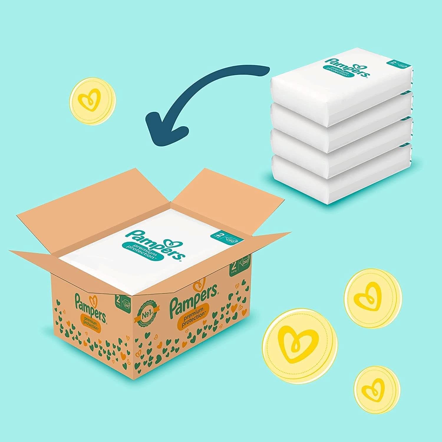 Pachet Pampers Marimea 1 (nou-nascut) si Always Discreet L, chiloti unica folosinta pentru mamici, incontinenta si postpartum Mama si Copilul Naty Shop