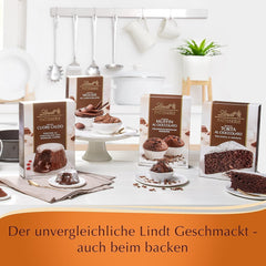 Lindt & Sprüngli Feines Backen Kuchenmischung, Backmischung, 8 Portionen, Lactosefrei, 400 G Mix for baking and cooking Naty Shop