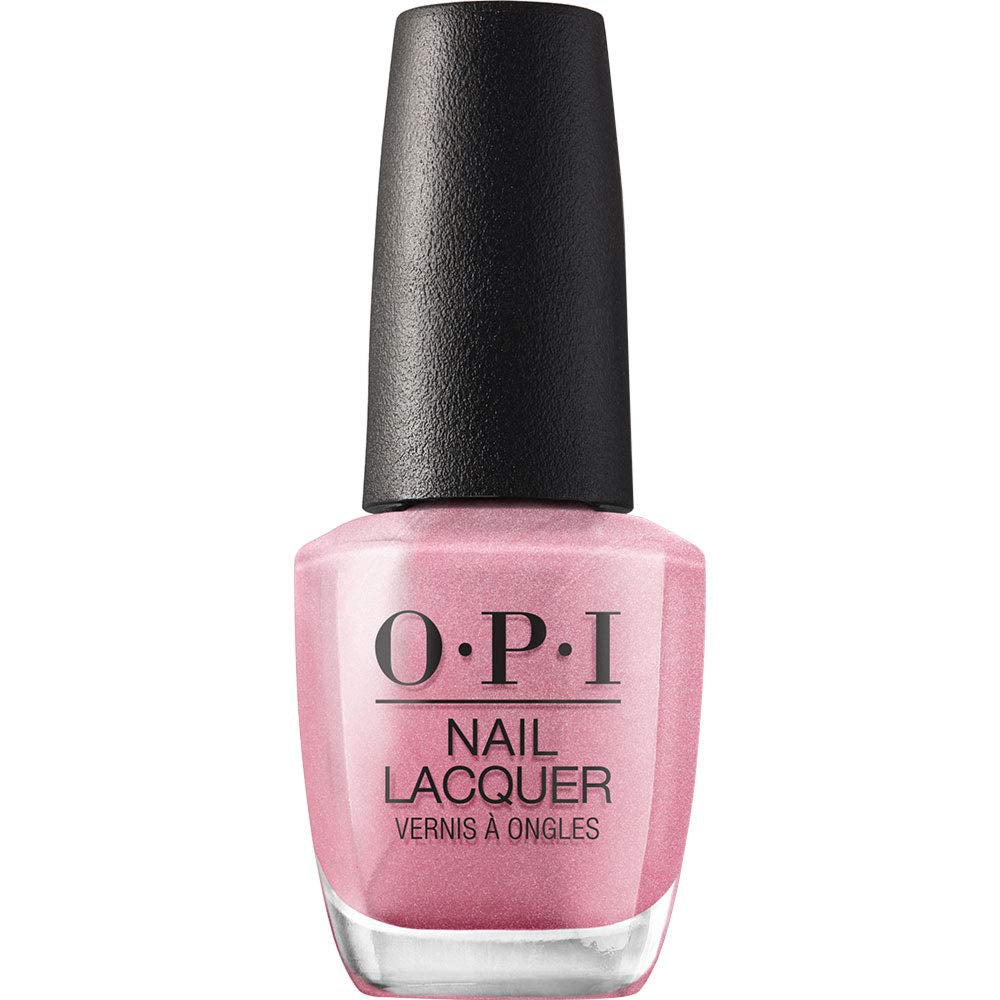 OPI Nail Lacquer Pink Shades – Oja cu uscare rapidă, rezistentă la ciobire și de lungă durată – durează până la 7 zile – cu pensulă ProWide extra-lată