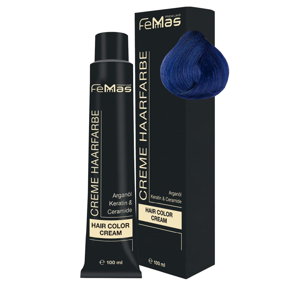 FemMas Hair Colour Pure & Mix Red I Cremă profesională cu ulei de argan, keratină și ceramide I Ca o vopsea de păr permanentă sau nuanță pentru rezultate radiante, de lungă durată I 100 ml