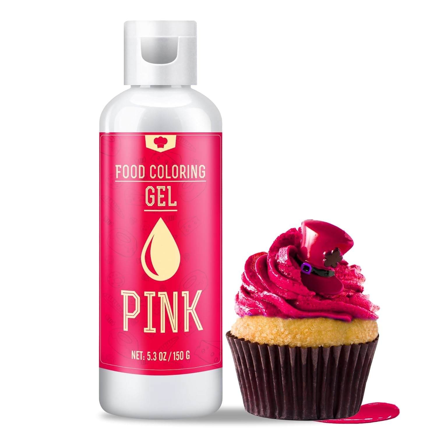 Colorant alimentar cu gel - 16 coloranți alimentari vibranți pentru copt, decorarea torturilor, glazură, fursecuri, fondant și macaroane - Colorant alimentar cu gel pentru fabricarea săpunului și meșteșuguri - 6 ml fiecare
