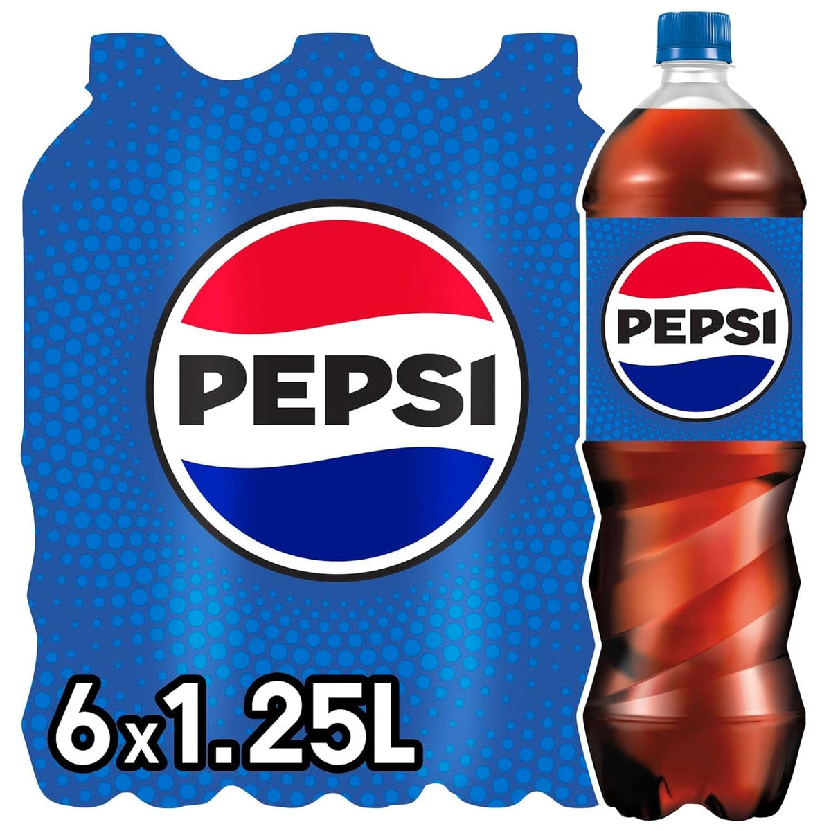 Pepsi Cola, Original, set 6 x 1.25 liters Non-alcoholic drinks Naty Shop 6 x 1.25 liters New Version