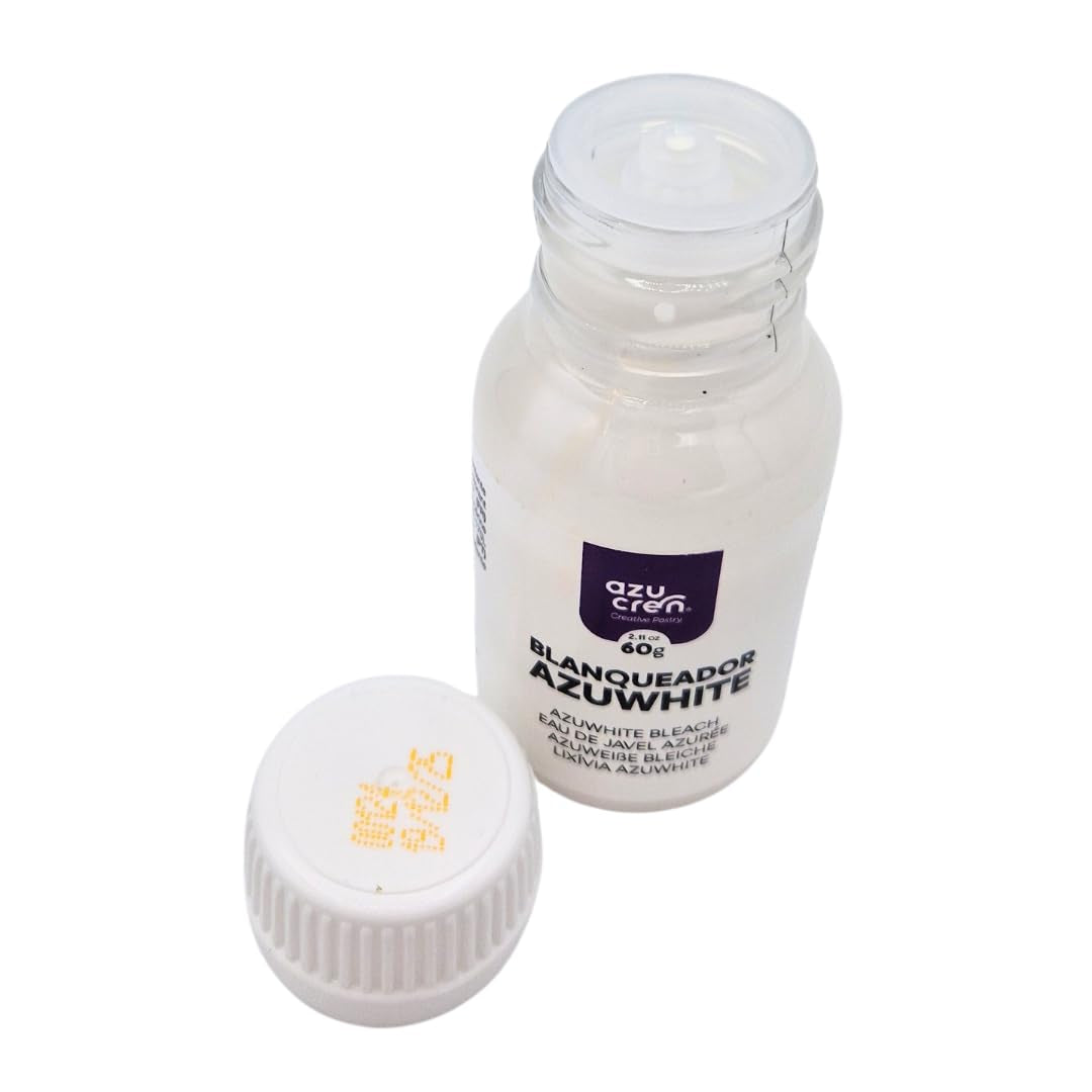 Azucren, Colorant alimentar pentru decorarea torturilor, copt, fursecuri, macaroane, culoare alb pur, colorant alimentar concentrat în formă de gel pentru cremă de unt, pastă de zahăr, glazură regală și mixuri pentru prăjituri, 60 g