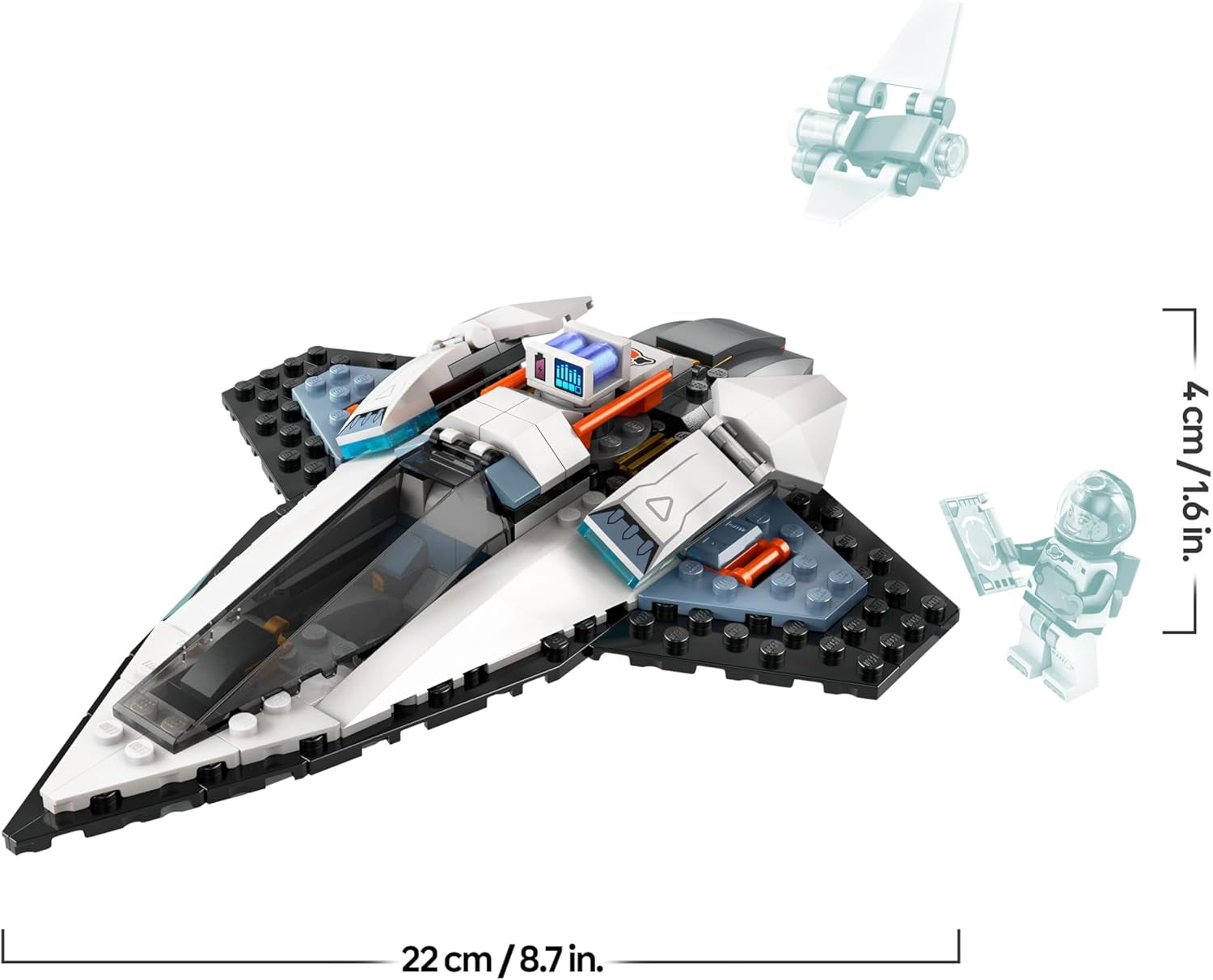 LEGO City Raumschiff, Weltraum-Spielzeug mit Space Shuttle für Kinder zum Baen, Jungen und Mädchen ab 6 Jahren, Set mit Astronaut-Figur 60430