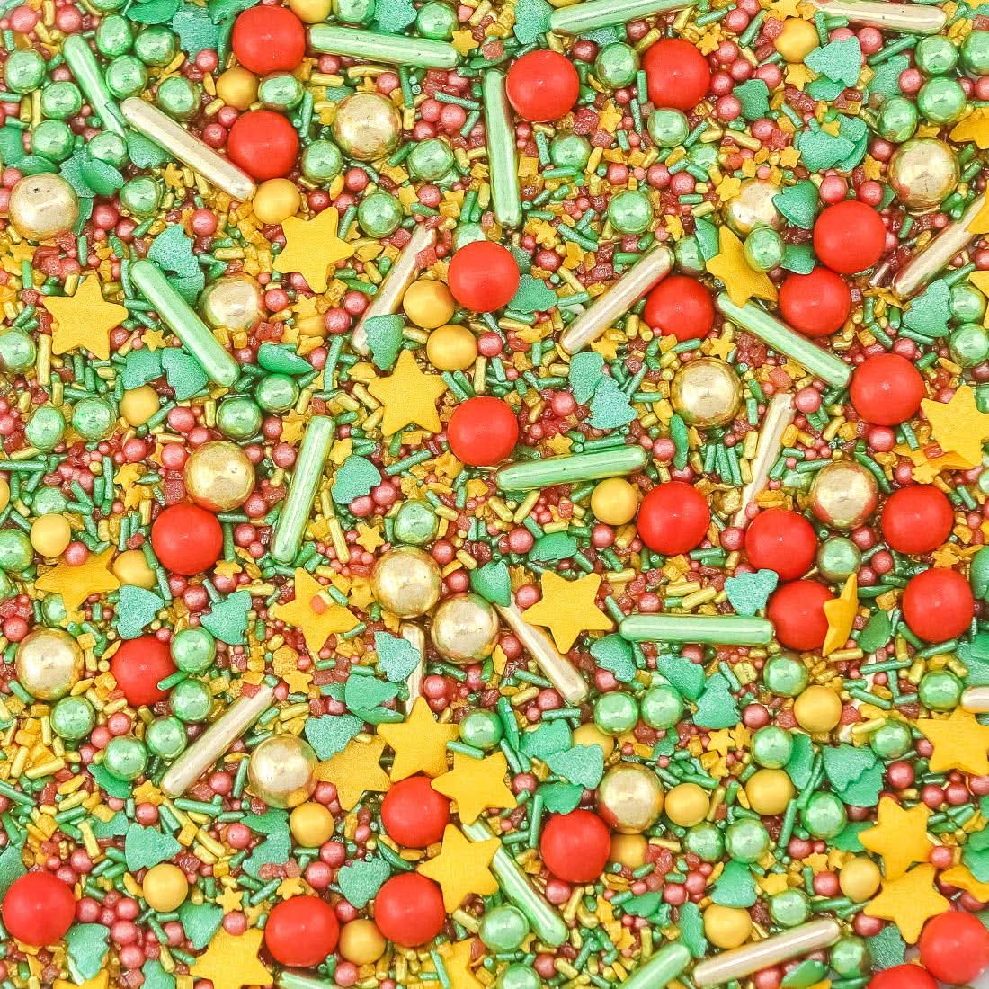 Super Streusel Crunchies, Sprinkles de zahar, tematica Craciun, 90 grame Sprinkles Naty Shop 180 grame