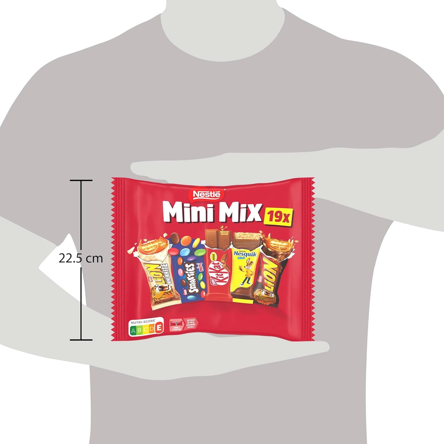 Nestlé Mini Mix Chocolate Bars, Five Delicious Flavors, 19 Bars, Pack of 2 (1 x 321g)