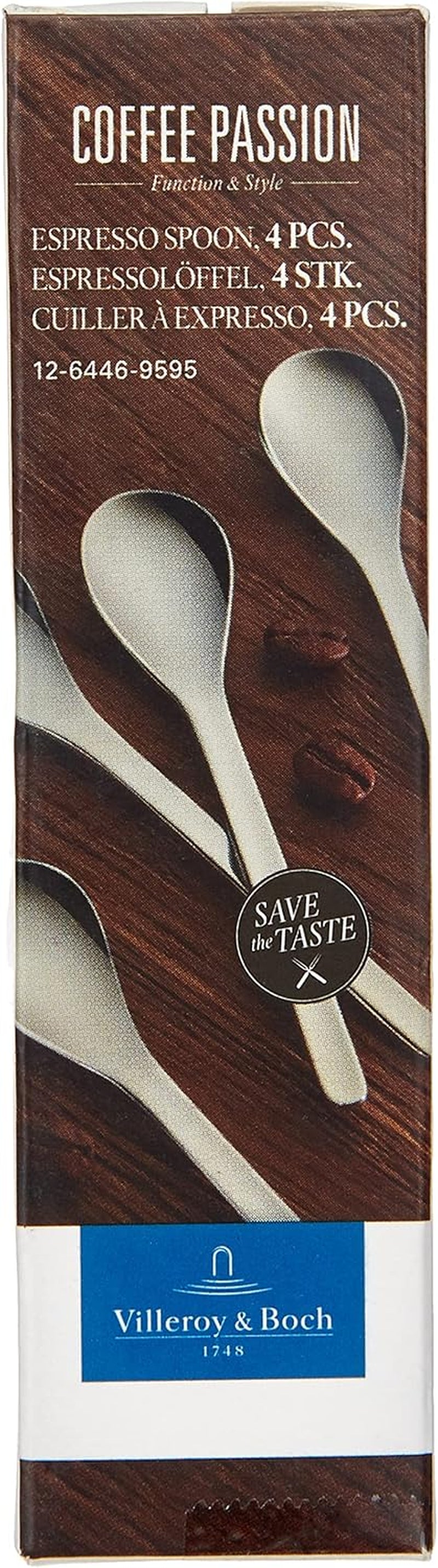 Villeroy And Boch - Coffee Passion espresso spoon set, 4 pcs, 10 cm, stainless steel 18/10 Kitchen Naty Shop