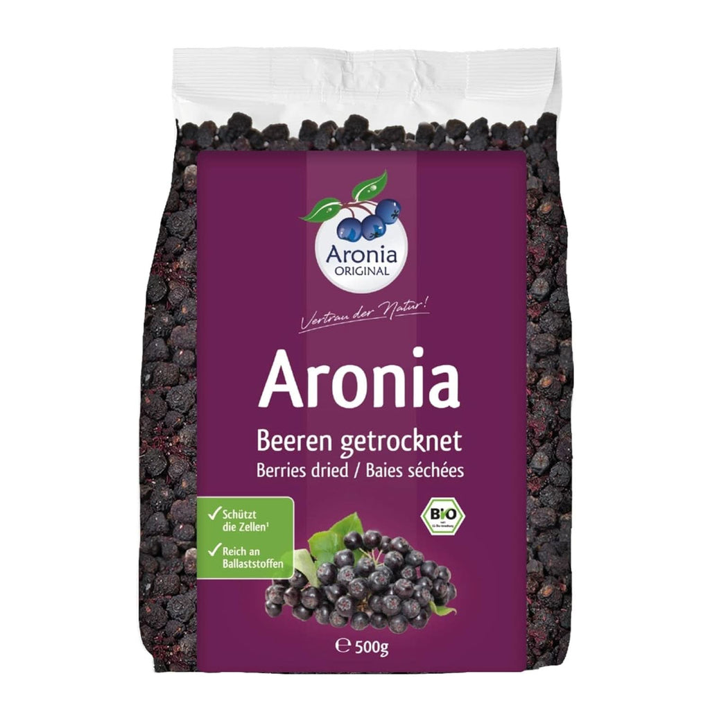 Aronia ORIGINAL, Fructe de aronia deshidratate, fără conservanți, fără zahăr adăugat, 500 grame Produse deshidratate Naty Shop 500 grame