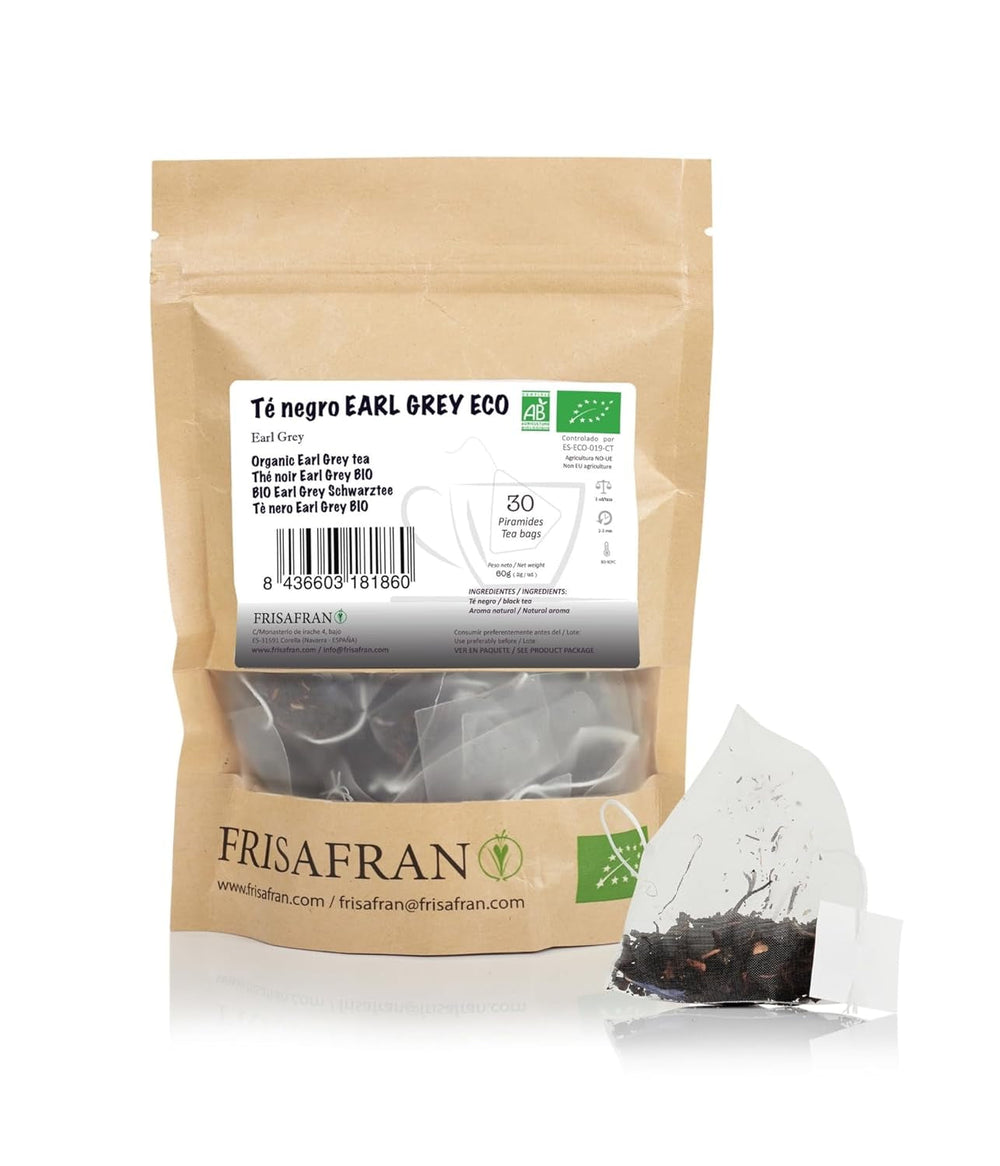 FRISAFRAN | Ceai verde organic Mint Gunpowder în piramide 30 unități | 60G | Antioxidant | Ceai verde japonez | Digestiv | Băutură răcoritoare | Infuzie de mentă | Ceai pur | Frunze de mentă | Cald-rece