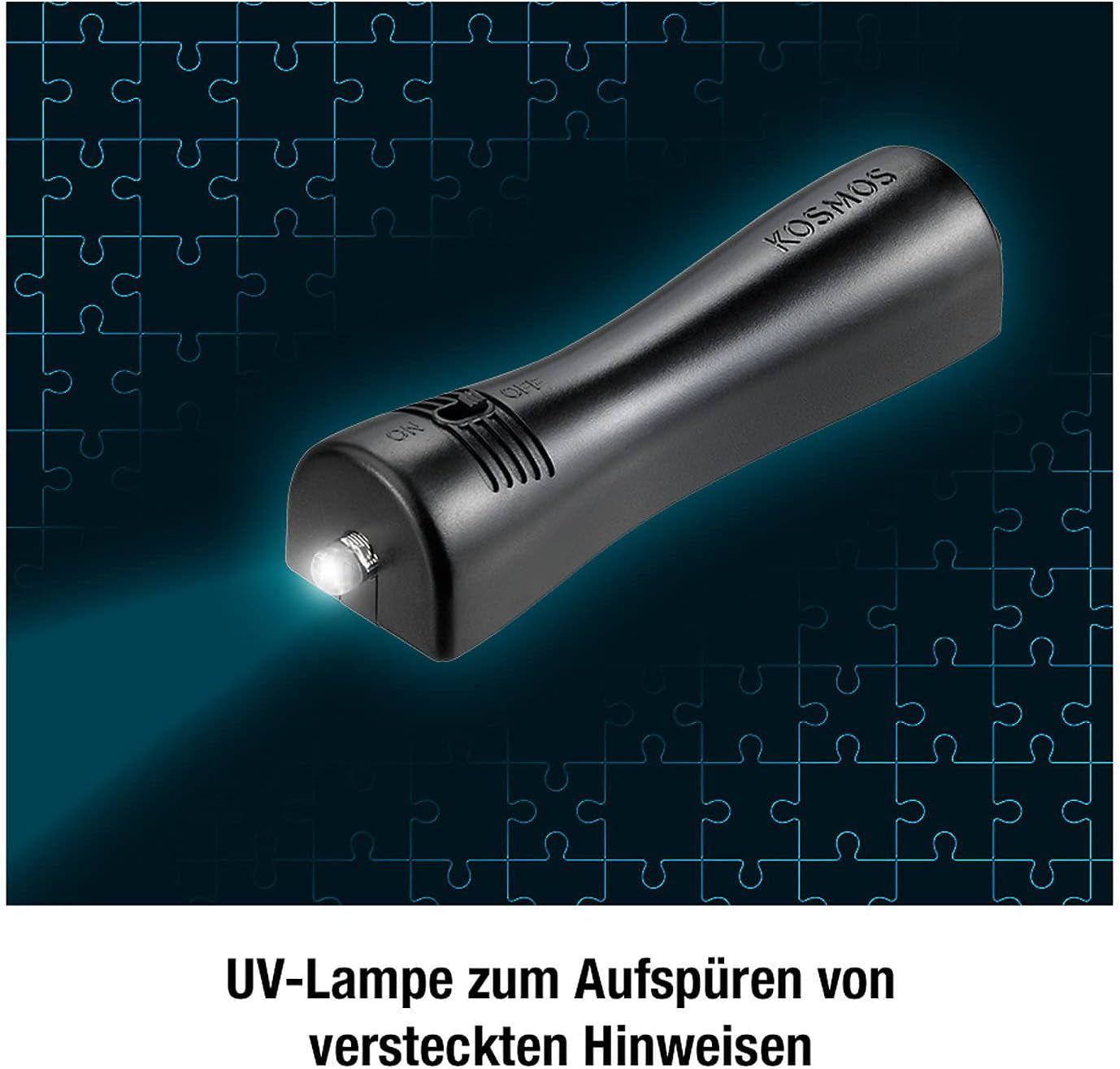 The Three??? - Crime Puzzle - The Villa of the Puzzles By KOSMOS 697976, 300 pieces, Glow in the dark, With UV lamp, Reading, Puzzle, Puzzle solving, Detective puzzle From 10 years Puzzle Naty Shop