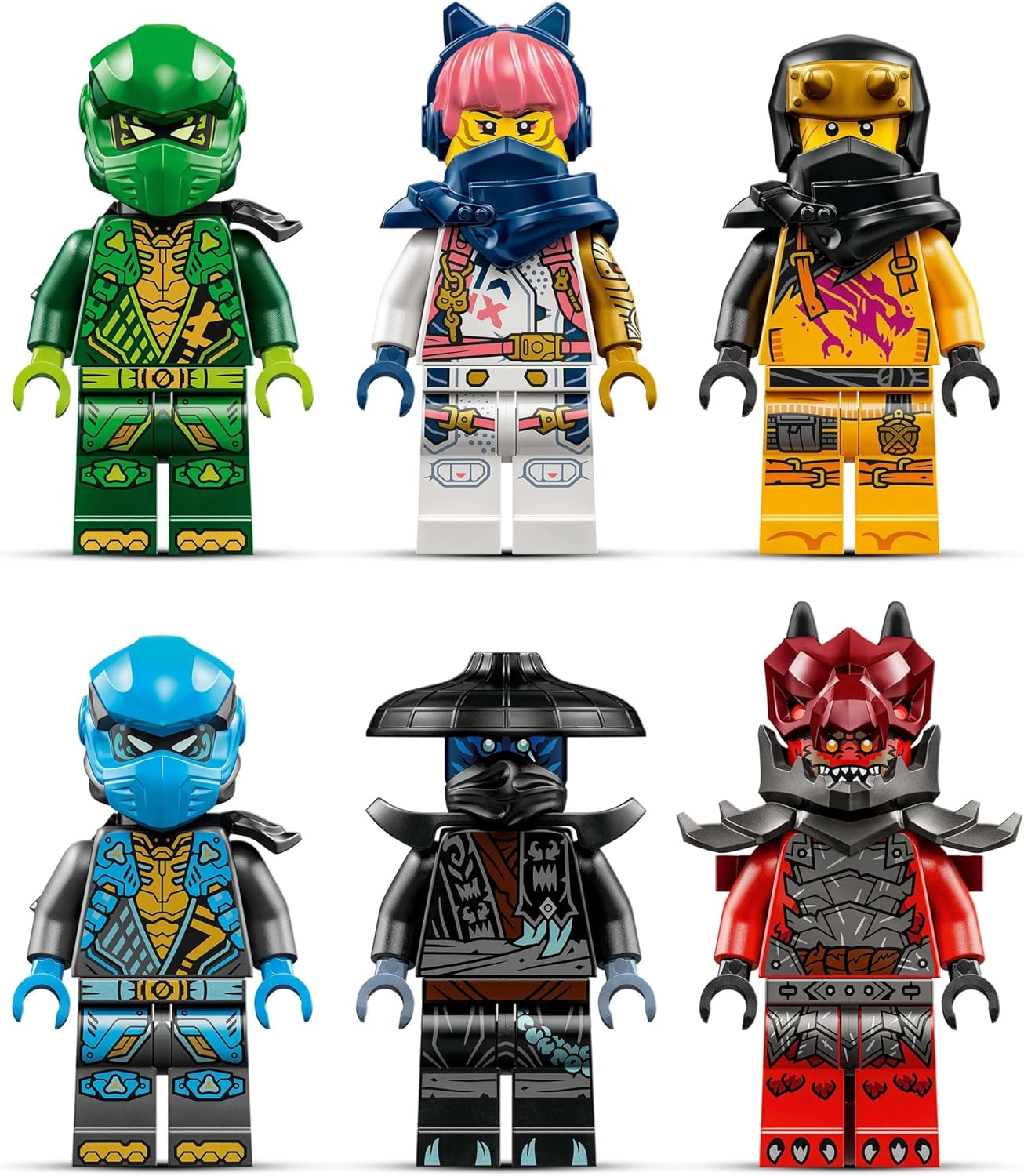 LEGO NINJAGO Chaos Dragon Thundertooth - Toy with 6 Ninja Minifigures - Role-Playing Building Set for Boys and Girls Ages 8+ - Gifts for Rise of the Dragons TV Series Fans 71832 Building Sets Beuche den LEGO-Store