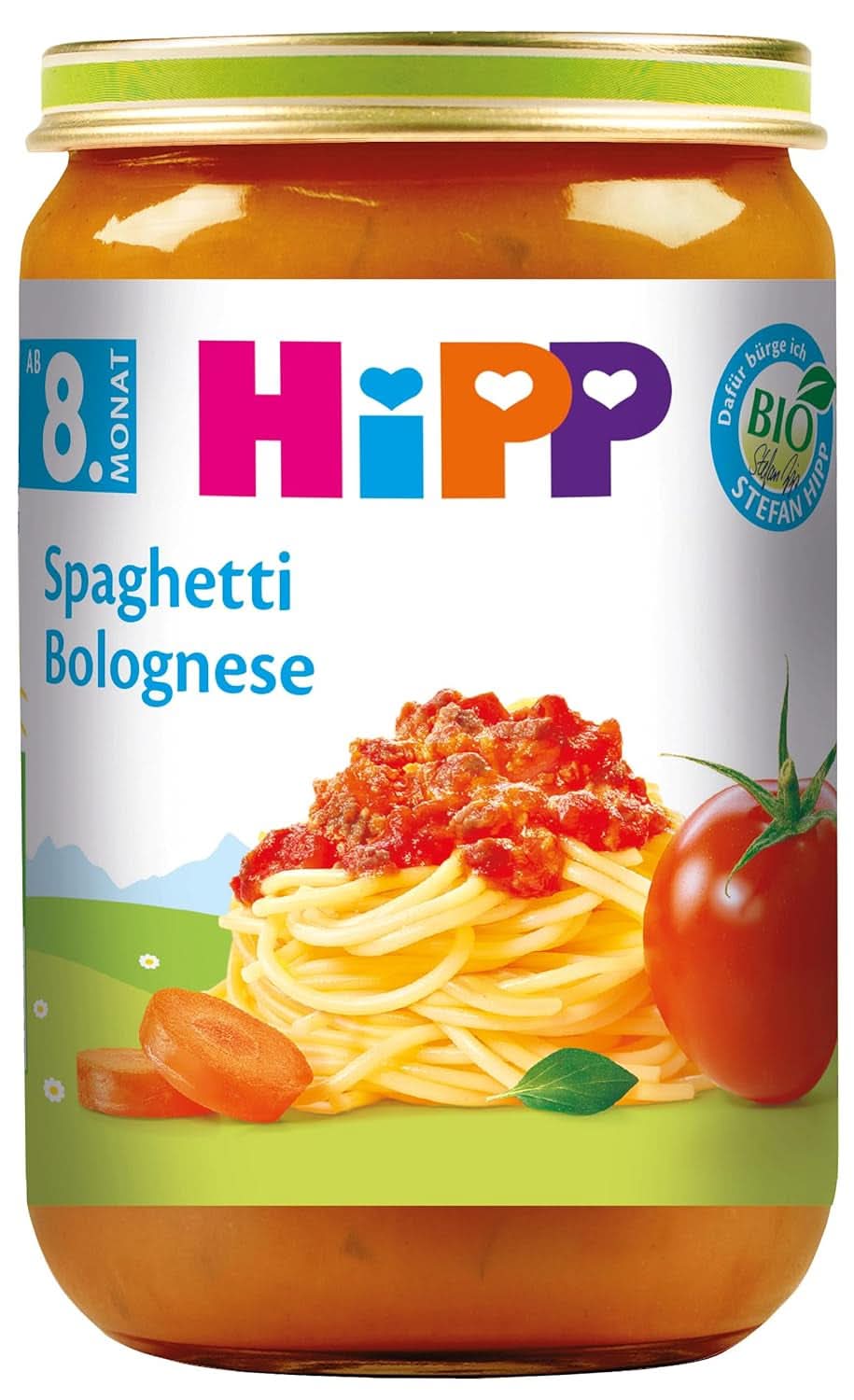 Hipp Spaghetti Bolognese, pack of 6 (6 X 220 grams) Mother and Child Naty Shop