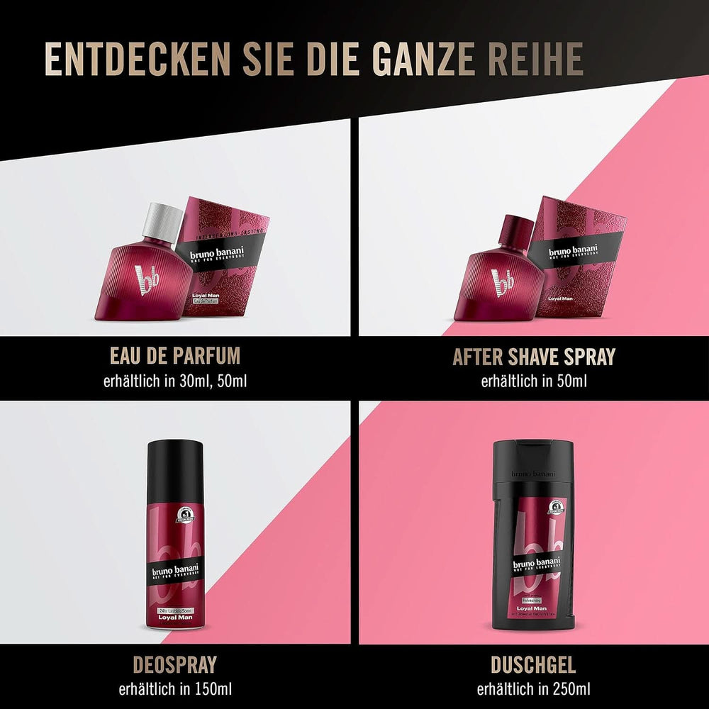 Bruno Banani Loyal Man 3 in 1 shower gel for body, hair and face, men, 250 ml Shower and bath Naty Shop