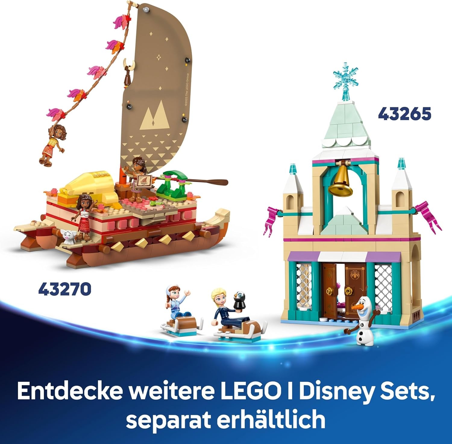 LEGO Ç€ Disney Princess Castle Cinderella and Horse-drawn Carriage, Set for Girls 6 Years and Up, Fantastic Toy with Princess Cinderella and Prince Charming Mini Dolls, Gift Idea for Disney Fans 43275 Building Sets Beuche den LEGO-Store