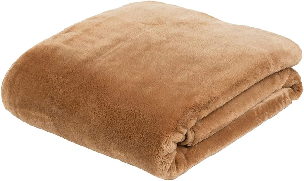 GÃ¶zze - Premium Cashmere-Feeling Wohn- Und Kuscheldecke, 500 G/MÂ², 180 X 220 Cm - Mustard