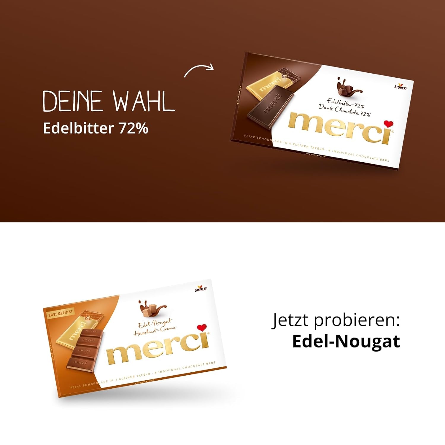 Dark chocolate bars 72% – 5 x 100 g – The finest dark chocolate squares – Chocolate wrapped in gold foil