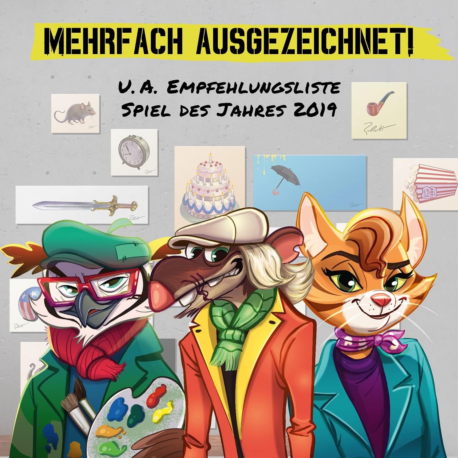 KOSMOS 683320 Belratti, Is this art or can this be the way? Card Game, Cooperative Picture Matching Game, 3 to 7 Players Ages 8 and Up