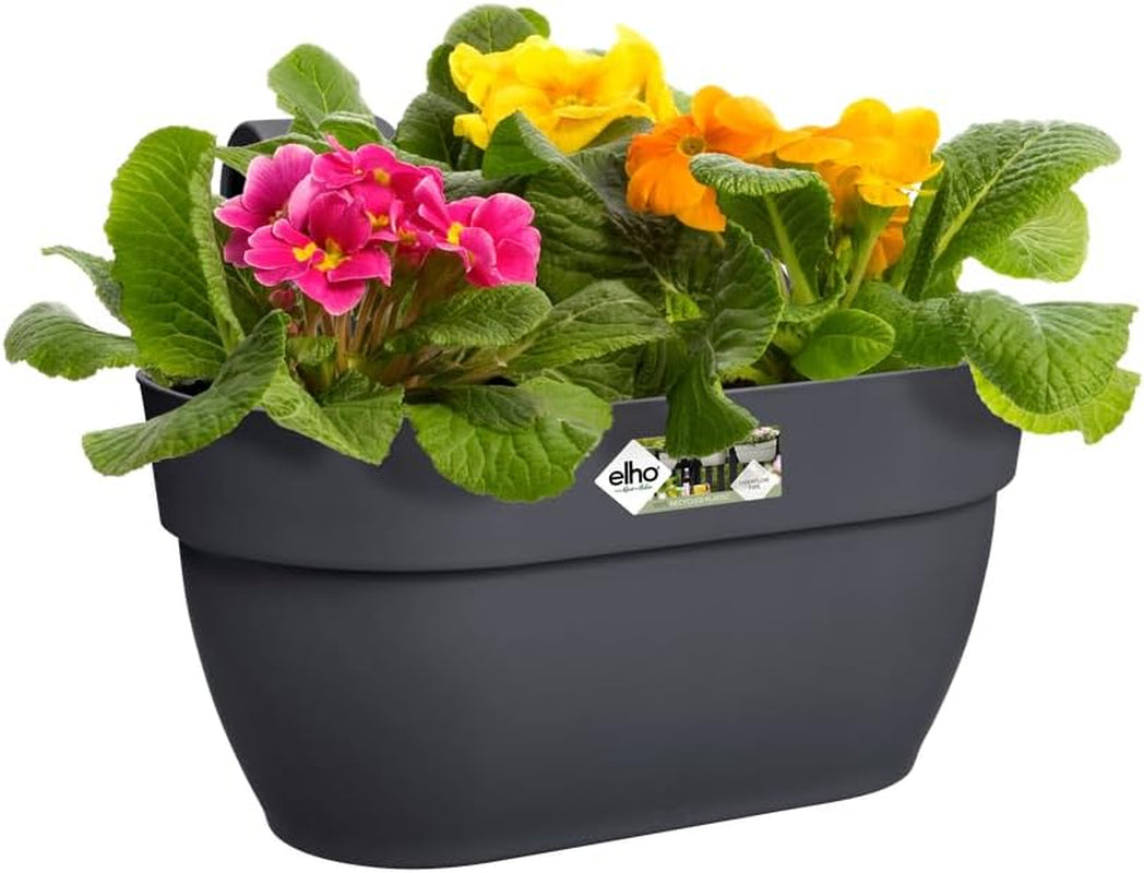 elho Vibia Campana Easy Hanger M 36 - Ghiveci pentru balcon și exterior - Ø 36,0 x H 26,5 cm - Negru/Antracit