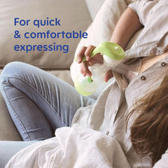 Pompă de sân de mână MAM - pompă de sân confortabilă și compactă pentru lapte matern care include 1 biberon anti-colici MAM Easy Start Accesorii Hrana si Alaptare Bebe Naty Shop