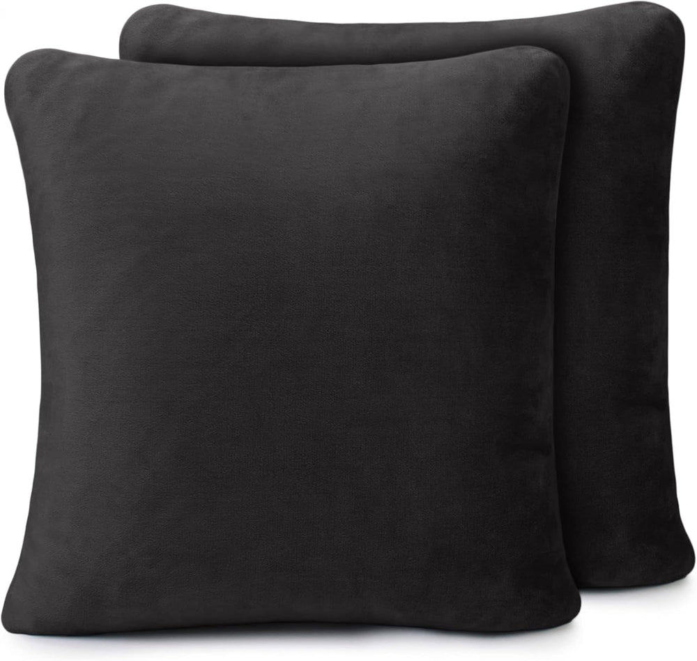 Amago - Pătură confortabilă, aspect cașmir, 220 X 240 Cm - antracit Paturi si Cuverturi Amago Negru Husă de pernă 50 X 50 Cm, 2 bucăți