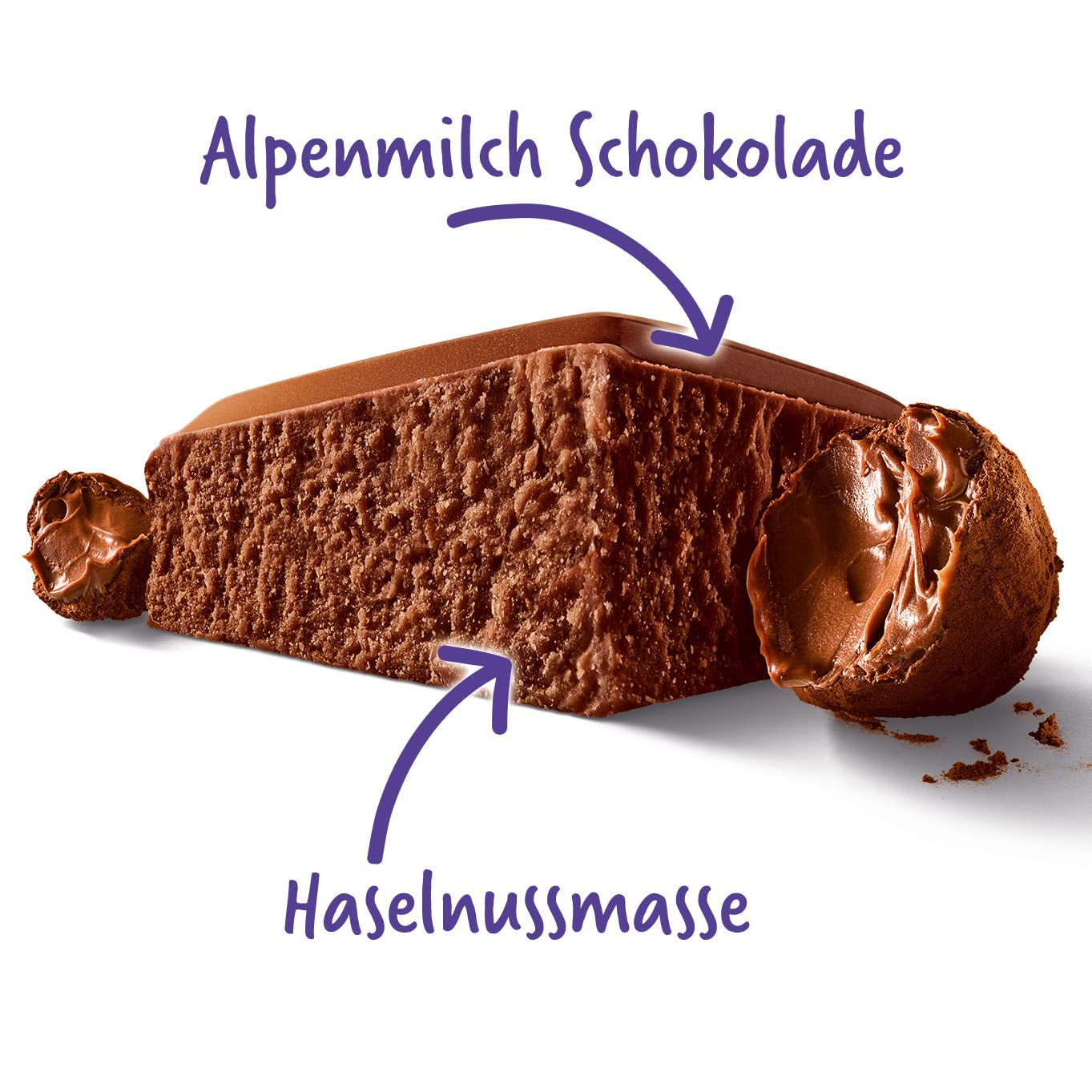 Milka MMMAX Noisette – Alpine milk chocolate with a delicate and creamy hazelnut filling – 250g