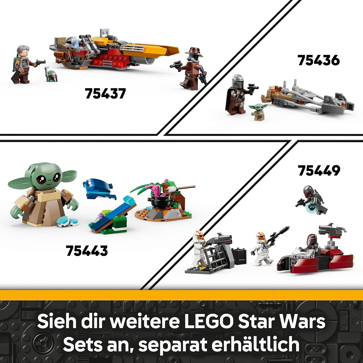 LEGO Star Wars 75448 Klon-Schocktruppen Mech - Bewegeliche Actionfigur mit Blastergewehr & Minifigur - Modellbau für Kinder - Geschenk für Jungen ab 6 Jahren & Star-Wars-Fans