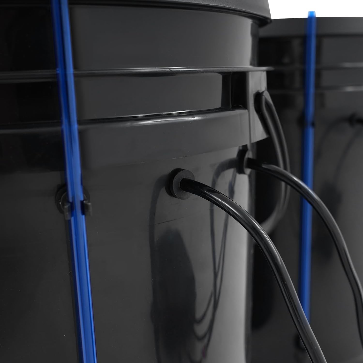 Complete DWC Hydroponic System Kit with 12W Air Pump, 2 Buckets (5 Gallon), Hydroponic Grow System, 2 Bags of Ceramsite, Pot Irrigation Kit