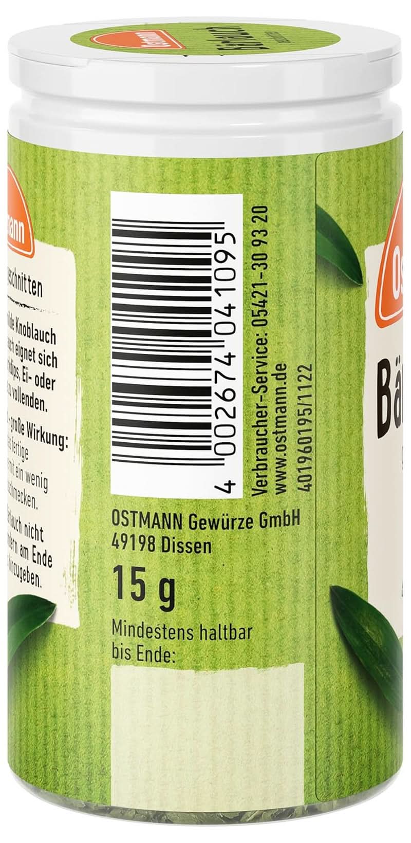 Ostmann - Chopped wild garlic, 15 grams Condimente Naty Shop