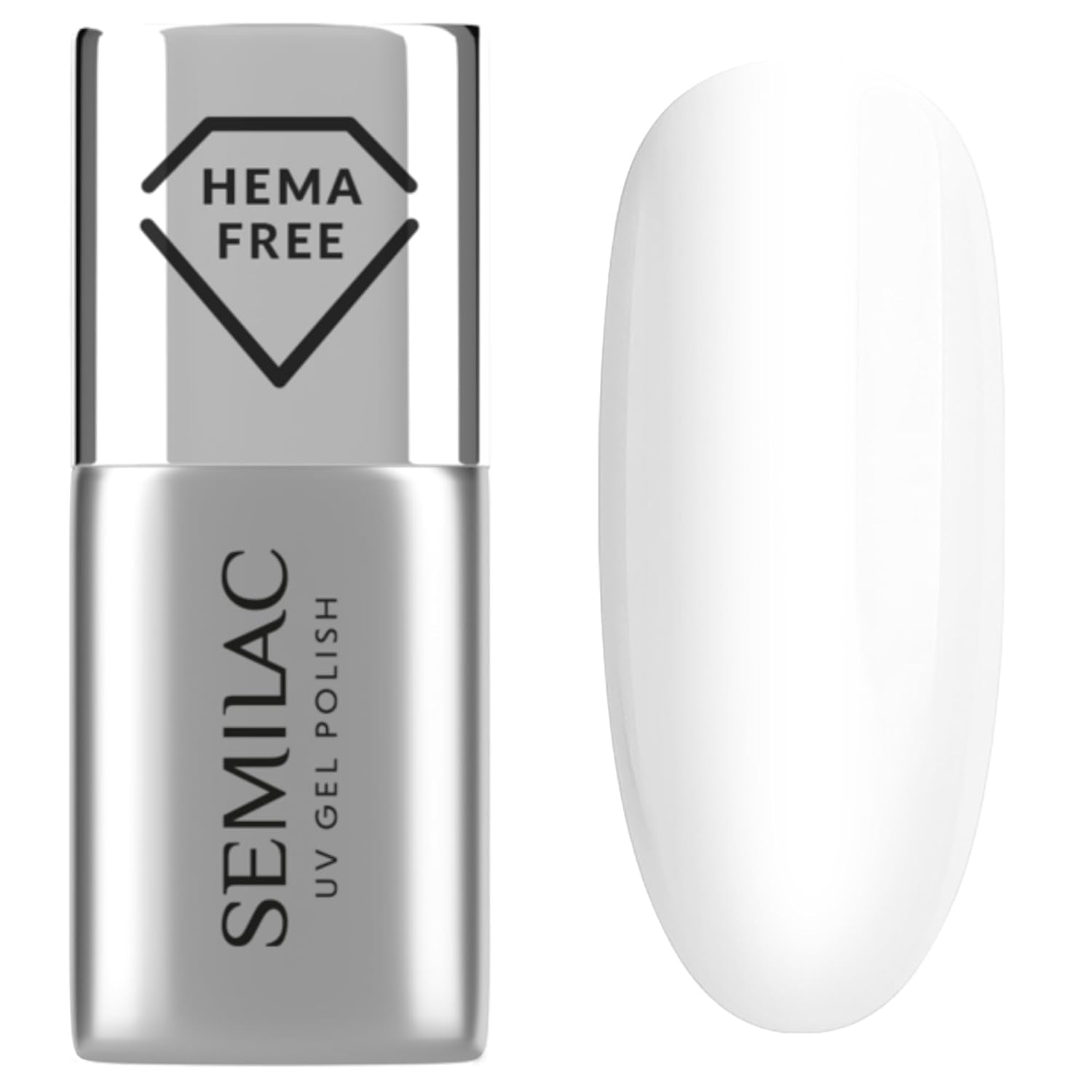 Semilac Pure&Clean UV nail polish base 7 ml – Self-leveling hybrid base for sensitive nails